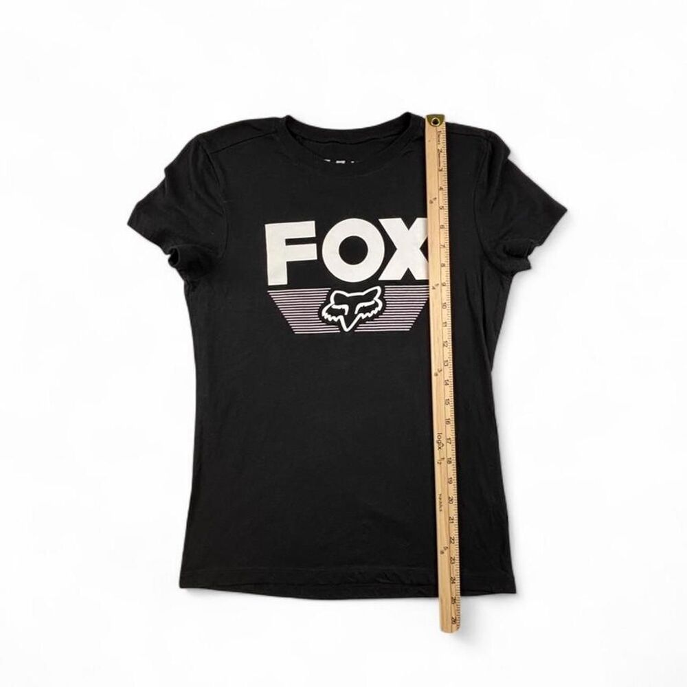 Fox Racing Black Logo T-Shirt Women's Small Motocross Graphic Tee Streetwear - Picture 4 of 5